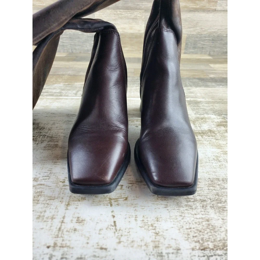 Vagabond HEDDA Tall Boots Womens Sz 6 Brown Leather Bootie